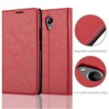 Miniatyrbild 2 av 4: Wiko ROBBY Fodral i APPLE RED från Cadorabo (INVISIBLE MAGNETIC CLOSURE Design) Helt skyddsfodral med flip flik