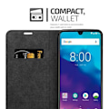 Miniatyrbild 4 av 4: Telefonfodral - CADORABO - ZTE Blade V10 VITA - Natt svart - Syntetiskt läder - Magnetstängning NATTSVART