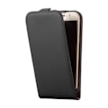 Miniatyrbild 1 av 4: Cadorabo Flip Design Fodral för Samsung Galaxy A3 2017 (7) Etui Hölje av Syntetiskt Läder Slät SVART AV MATT
