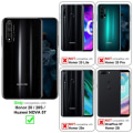 Miniatyrbild 2 av 4: Cadorabo Fodral för Honor 20 / 20S / Huawei NOVA 5T i LILA - RÖD Skyddsfodral Tvåfärgat härdat glas silikon TPU
