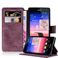Miniatyrbild 1 av 4: Cadorabo Retro Look Fodral Fodral för > Huawei ASCEND P7 < Used-Look Fodral Fodral Bumper Wallet (med horisontellt stativ retro