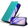 Miniatyrbild 1 av 4: Étui - CADORABO - Google PIXEL 6 - Turquoise Pétrole - Magnetisk stängning - Ställfunktion Bensin Turkos