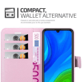 Miniatyrbild 4 av 4: Etui för Huawei P SMART 2020 - CADORABO - LOTUS ROSA - Simil läder - Magnetisk stängning - Ställfunktion LOTUS ROSA