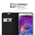Miniatyrbild 2 av 4: Samsung Galaxy NOTE 4 Fodral i MEDIUM BRUN från Cadorabo (INVISIBLE MAGNETIC CLOSURE Design) Helt skyddsfodral med