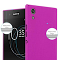 Miniatyrbild 3 av 4: Coque för Sony Xperia XA1 Etui i FROSTY ROSE VIF Houssi Hard Case Skydd med frostig yta Rosa