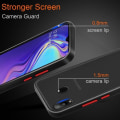 Miniatyrbild 4 av 4: Coque - CADORABO - Samsung Galaxy M30 / A40s - Svart Frostad - Hybrid Skydd - Röda Knappar Frostade Svart