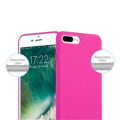 Miniatyrbild 3 av 4: Apple iPhone 8 PLUS / 7 PLUS FROSTY LJUSROSA Fodral Cadorabo DESIGN FROSTY Hårt Fodral Skydd Skydd Ultra Slim Bumper Fodral