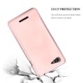 Miniatyrbild 3 av 4: Cadorabo Fodral fungerar med Sony Xperia E3 i METALLIC ROSÉ GOLD - Stötsäker och reptålig TPU silikonhölje - Ultra Slim