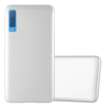 Miniatyrbild 1 av 4: Coque - CADORABO - Samsung Galaxy A7 2018 - Metallisk Silver - Skydd i silikon TPU - Tunn design METALLISKT SILVER