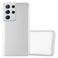 Miniatyrbild 1 av 4: Coque - CADORABO - Samsung Galaxy S21 ULTRA - Skydd i silikon TPU - Tunn design - Matt silver Pengar