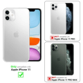 Miniatyrbild 2 av 4: Coque - CADORABO - Apple iPhone 11 - Transparent med Glitter - Ultrafin - Halkskyddande Transparent med glitter