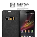 Miniatyrbild 3 av 4: Coque - CADORABO - Sony Xperia Z - Syntetiskt läder - Brun - Magnetisk stängning utan flik kastanj