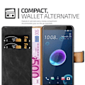Miniatyrbild 4 av 4: Skyddsskal för HTC Desire 12 i SVART KOL heltäckande med stödfunktion Svart