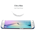 Miniatyrbild 4 av 4: Cadorabo Fodral Samsung Galaxy S6 EDGE BLÅ METALL DESIGN MATT METALL Hårt plastskydd Skydd Hårt fodral Skal Ultra Slim Bumper