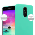 Miniatyrbild 3 av 4: Coque - CADORABO - LG K10 2017 - Skydd mot stötar - Frostad design - Färg Frosty Grön Frostig grön