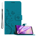 Miniatyrbild 1 av 4: Coque - CADORABO - Samsung Galaxy NOTE 8 - Similläder - Blommig - Stöd funktion Blå