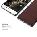 Miniatyrbild 2 av 4: Fodral Huawei P8 LITE WOODY COFFEE BRUN Cadorabo Design WOODY Hårt fodral Fodral Stötsäkert skydd Fodral Ultra Slim Bumper