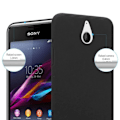 Miniatyrbild 2 av 4: Coque - CADORABO - Sony Xperia E1 - Hårdt Beskyttelse - Mat Design - Farve Sort Svart