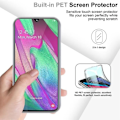 Miniatyrbild 4 av 4: Cadorabo Fodral för Samsung Galaxy A40 i Transparent Fodral 360° Helkroppsskydd Skärmskydd