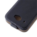 Miniatyrbild 3 av 3: Cadorabo Fodral Skal för > HTC DESIRE 601 < i Flip Style Fodral Fodral Bumper Wallet i slätt konstläder i JET BLACK