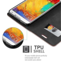 Miniatyrbild 4 av 4: Samsung Galaxy NOTE 3 Fodral i MEDIUM BRUN från Cadorabo (INVISIBLE MAGNETIC CLOSURE Design) Helt skyddsfodral med