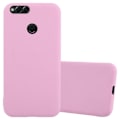 Miniatyrbild 1 av 4: Coque - CADORABO - Honor 7X - Silikon TPU - Candy Rose Vif - Stötabsorberande skydd VARMT ROSA GODIS