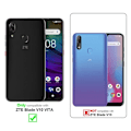 Miniatyrbild 2 av 4: Telefonfodral - CADORABO - ZTE Blade V10 VITA - Natt svart - Syntetiskt läder - Magnetstängning NATTSVART