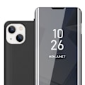 Miniatyrbild 1 av 4: Coque - CADORABO - iPhone 14 - Clear View - Svart - Ställfunktion SVART