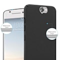 Miniatyrbild 3 av 4: Coque - CADORABO - HTC ONE A9 - Frostad Skydd - Modern Design - Styv Svart