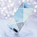 Miniatyrbild 3 av 4: Cadorabo Fodral för Apple iPhone 7 PLUS / 7S PLUS / 8 PLUS i Marmor Grå Vit Blå Nr. 2 Skyddsskydd Silikon TPU Fodral Grå Vit Blå