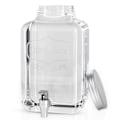 Miniatyrbild 3 av 4: Intirilife 4 liters dryckesautomat i glas med kranvattendispenser, juicedispenser, lemonaddispenser