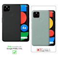 Miniatyrbild 2 av 3: Fodral för Google PIXEL 5 XL Fodral i JET BLACK Fodral Skydd Magnetisk stängning plånbok Svart