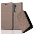 Miniatyrbild 1 av 4: LG G4c - G4 MINI - MAGNA Fodral i KAFFEBRUN från Cadorabo (INVISIBLE MAGNETIC CLOSURE Design) Helt skyddsfodral med