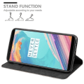 Miniatyrbild 4 av 4: OnePlus 5T-fodral i COFFEE BROWN från Cadorabo (design med INVISIBLE MAGNETIC CLOSURE) Helt skyddsfodral med flipflik