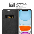 Miniatyrbild 4 av 4: iPhone 12 Mini-fodral - CADORABO - Kaffeebrunt - Syntetiskt läder - Magnetstängning - Ultra tunn kaffe brunt