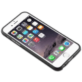 Miniatyrbild 2 av 4: Apple iPhone 6 PLUS Fodral - iPhone 6S PLUS i JET BLACK från Cadorabo (BORSTAD METALL DESIGN) Gel TPU silikonskydd