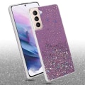 Miniatyrbild 3 av 4: Fodral till Samsung Galaxy S21 PLUS i lila med glitter Cadorabo-skal Flexibelt TPU-silikonskydd