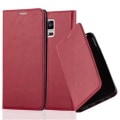Miniatyrbild 1 av 4: Samsung Galaxy NOTE 4-fodral i APPLE RED från Cadorabo (INVISIBLE MAGNETIC CLOSURE Design) Helt skyddsfodral med