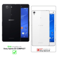 Miniatyrbild 2 av 4: Skydd för Sony Xperia Z3 COMPACT - CADORABO - Syntetläder - Matt Svart - Ställfunktion - Fullständigt skydd Svart mat