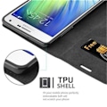 Miniatyrbild 3 av 4: Samsung Galaxy A7 2015 (5) Fodral i NIGHT BLACK från Cadorabo (INVISIBLE MAGNETIC CLOSURE Design) Helt skyddsfodral med
