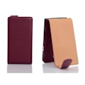 Miniatyrbild 2 av 3: Cadorabo Fodral LG G2 MINI DESIGN FLIP Style Fodral Fodral Fodral konstläder Struktur ORCHID LILA