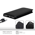 Miniatyrbild 2 av 4: Flip Case - CADORABO - Samsung Galaxy J4 2018 - Imitation läder - Svart - Magnetstängning Svart