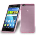 Miniatyrbild 2 av 4: Huawei P8 LITE fodral - CADORABO - AIR design - Rosa - Genomskinlig - Anti Shock Rosa