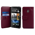 Miniatyrbild 1 av 3: HTC ONE M4 MINI Fodral - CADORABO - Lila - Imiterat läder - Skyddsfodral - 360° flik Lila