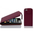 Miniatyrbild 1 av 3: Cadorabo Apple iPhone 5C Fodral DESIGN FLIP Stil Fodral Fodral Fodral konstläder Struktur ORCHID LILA