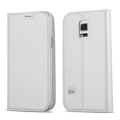 Miniatyrbild 1 av 4: Samsung Galaxy S5 MINI - S5 MINI DUOS-fodral i CLASSY SILVER från Cadorabo (MATTE METALLIC Design) Fullt skyddsfodral med