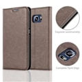 Miniatyrbild 2 av 4: Samsung Galaxy S6 EDGE Fodral i KAFFEBRUN från Cadorabo (INVISIBLE MAGNETIC CLASP Design) Fullt skyddsfodral med