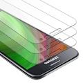 Miniatyrbild 1 av 2: 3x skärm i härdat glas för Samsung Galaxy J2 2015 Skyddsfilm i HÖGT TRANSPARENT härdat härdat glas