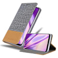 Miniatyrbild 1 av 4: Coque för Nokia 5.3 - CADORABO - Book Case - Similläder - Ljusgrå Brun - Magnetisk Stängning LJUSGRÅ BRUN