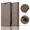 Miniatyrbild 2 av 4: Sony Xperia M4 AQUA Fodral i KAFFEBRUN från Cadorabo (INVISIBLE MAGNETIC CLOSURE Design) Helt skyddsfodral med flik